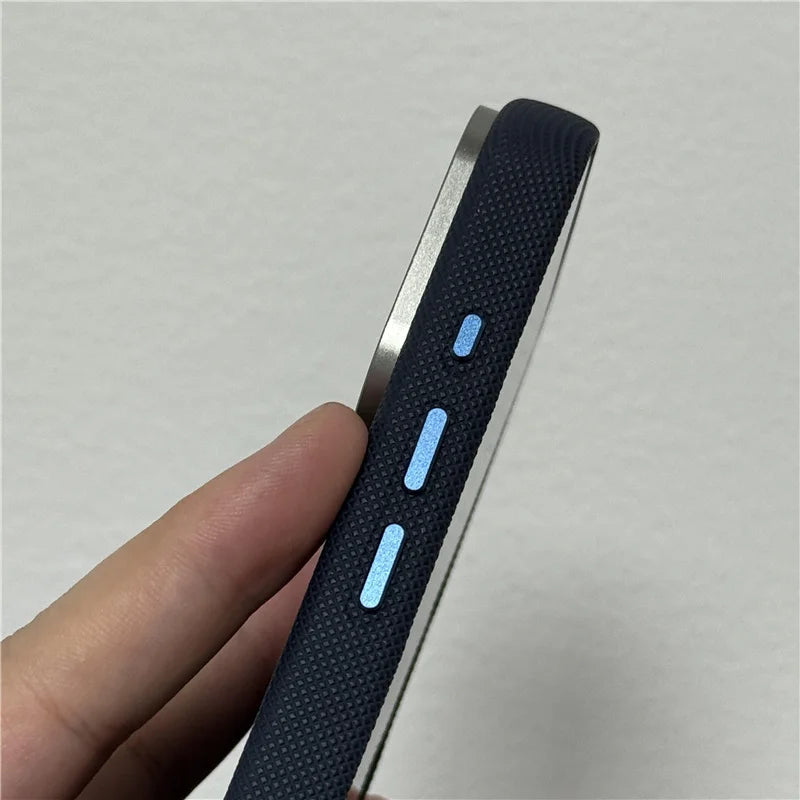 Luxury Tech Woven PU Leather Magsafe Case for iPhone 17Pro 16 15Pro 17Pro Max Solid Color Wireless Charging Protective Cover