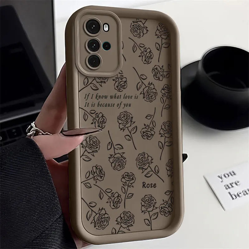 G22 Simple Rose Sky Eye Ladder Phone Case For Motorola Moto G22 Cover