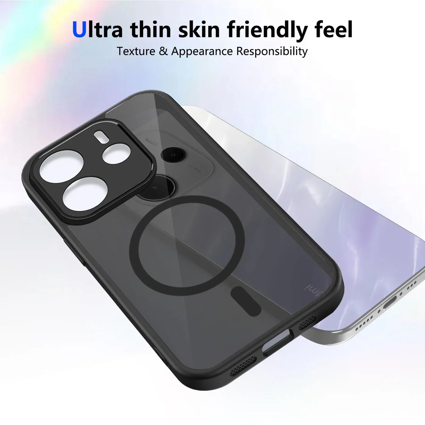 Case for Xiaomi Redmi Note 14 13 4G 5G Matte Transparent Magsafe Magnetic Shockproof Coque for Redmi Note 13 Pro Plus 5G 4G Case