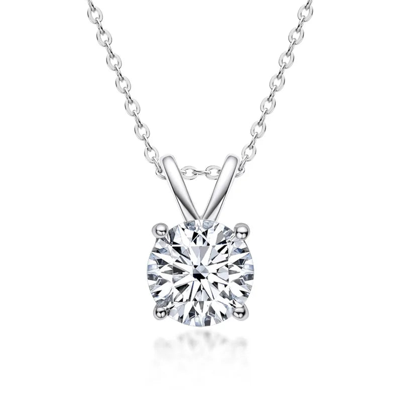 1 2 3 5 Carat Moissanite Necklace