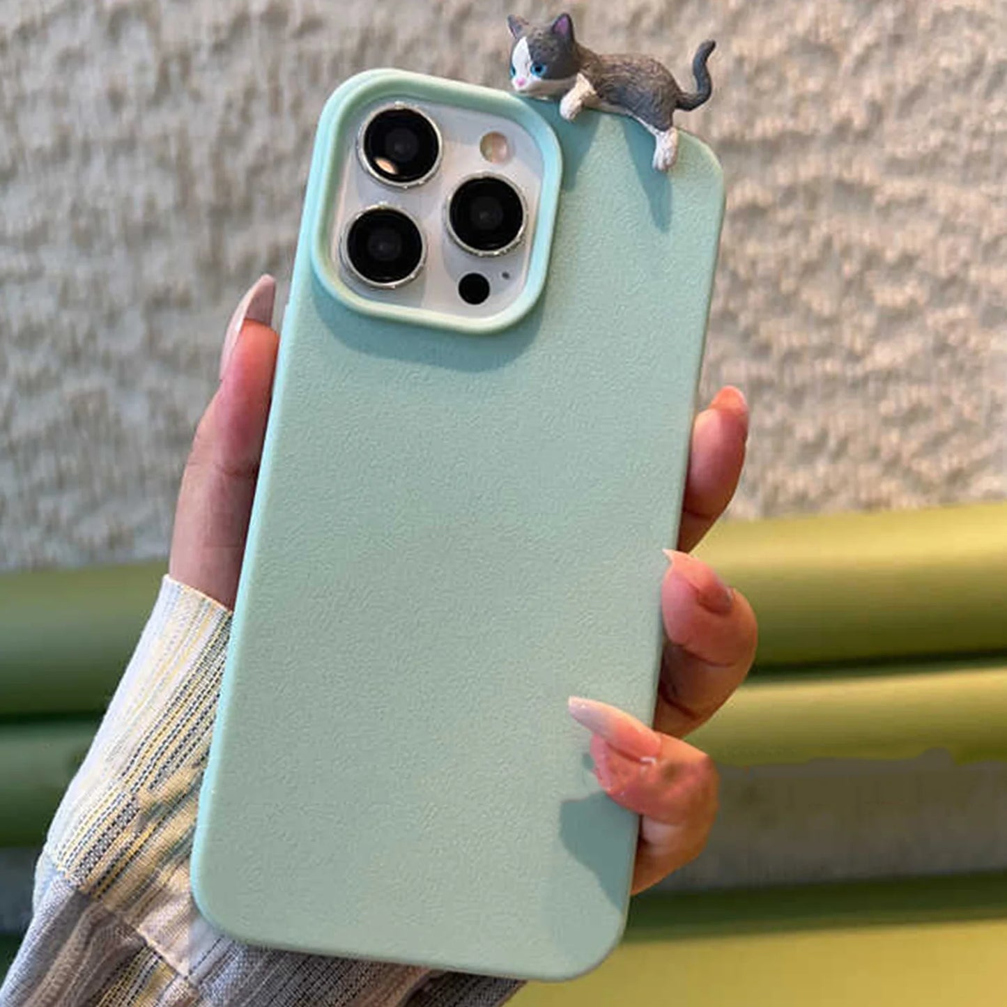 Cute And Adorable 3D Sleeping Cat And Dog Phone Case  for iPhone 11 12 13 14 15 16 17 Pro Max + Plus Unique Anti-Fall Back Cover