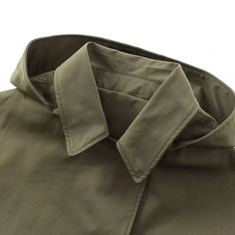 Cropped Trench Coat