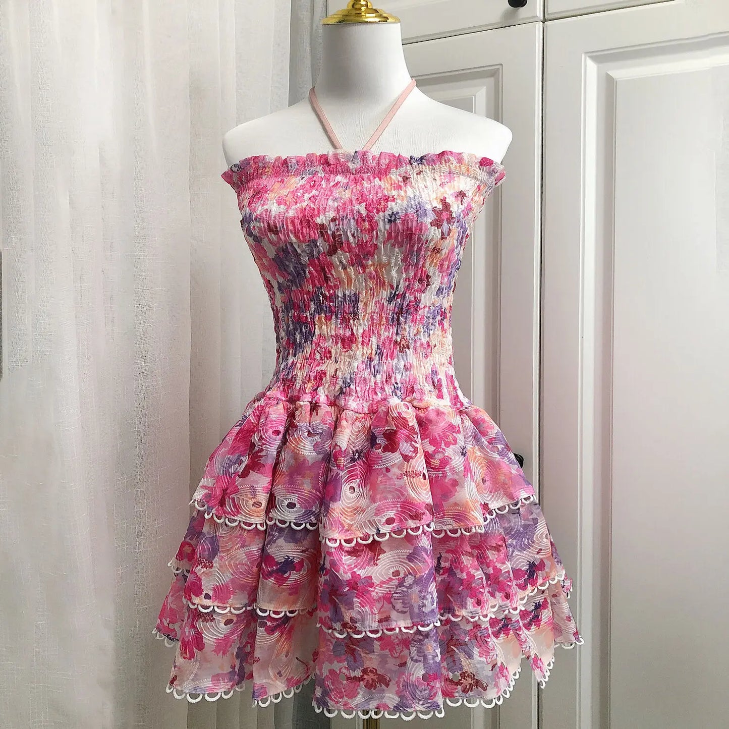 Embroidery Floral Dress
