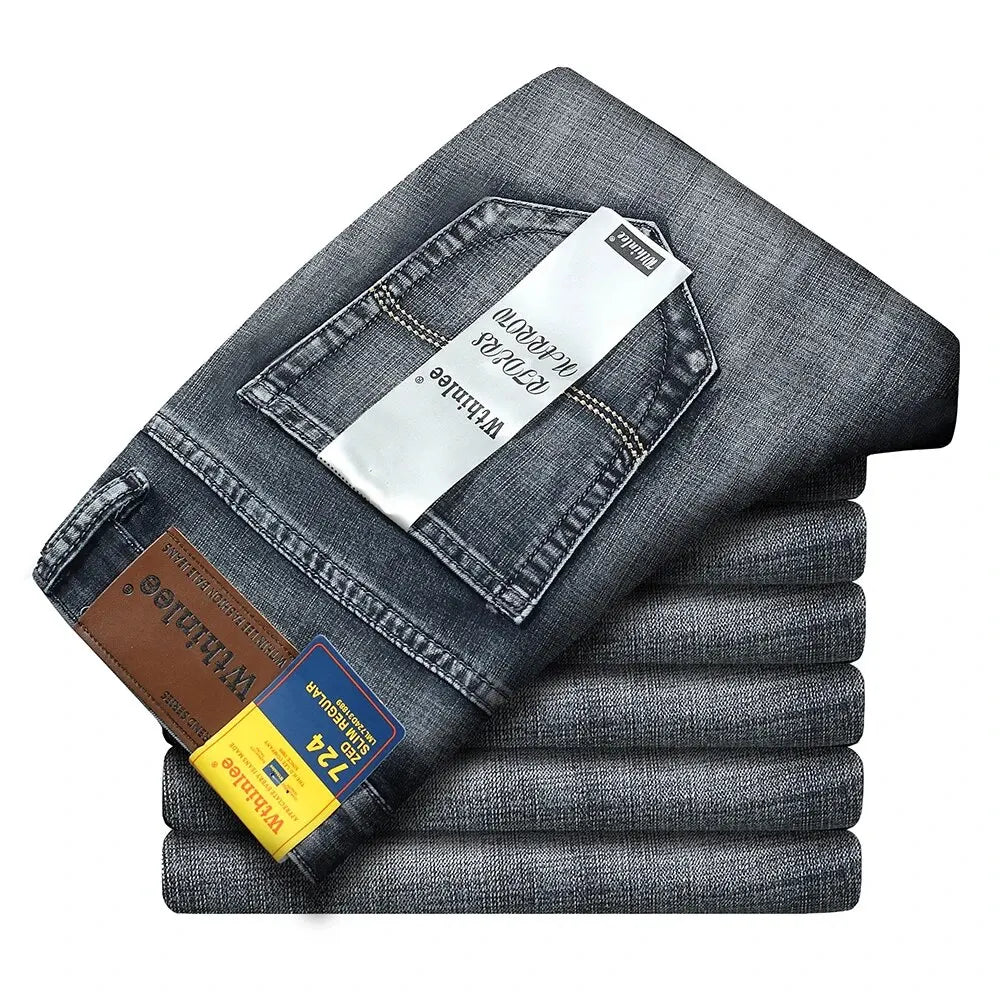 Casual Straight Classic Denim Jeans