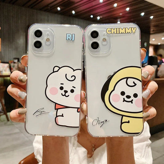 Chimmy Phone Case For iPhone 16 15 14 13 12 Pro Max 13 Mini Soft Clear Cover