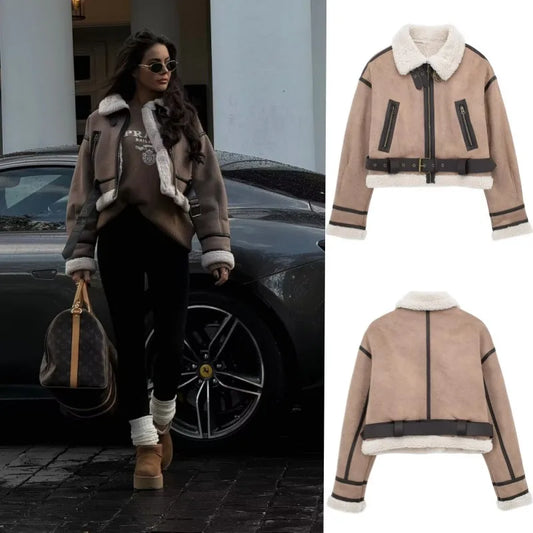 Synthetic Sheepskin Coat