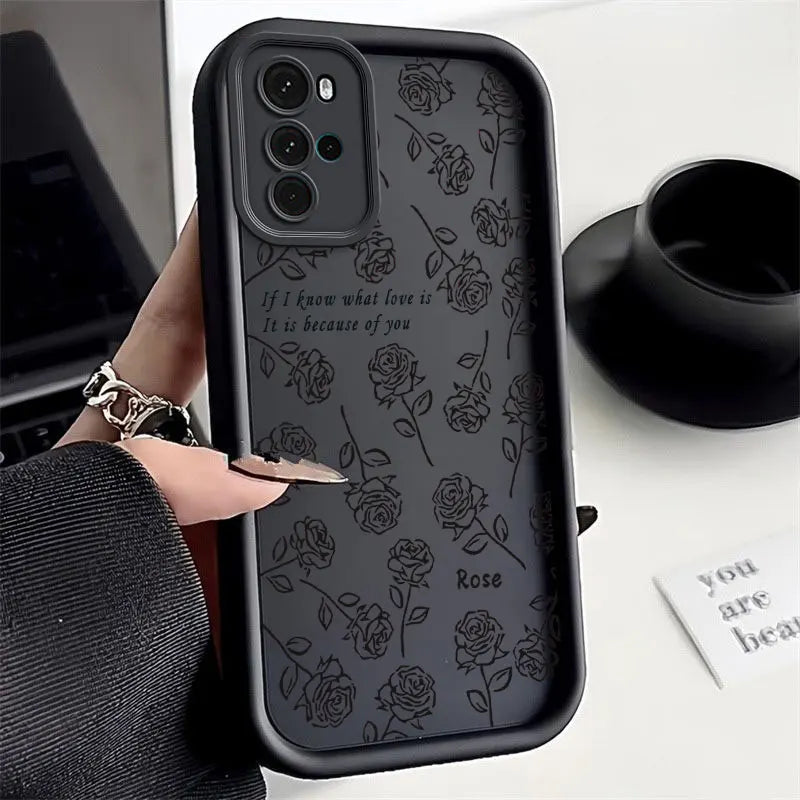 G22 Simple Rose Sky Eye Ladder Phone Case For Motorola Moto G22 Cover