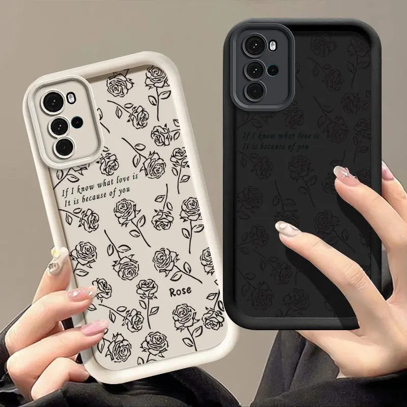 G22 Simple Rose Sky Eye Ladder Phone Case For Motorola Moto G22 Cover