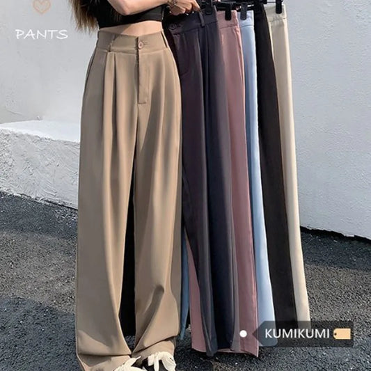 Casual Black Drape Trousers