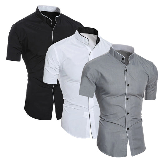Short-sleeved casual shirt