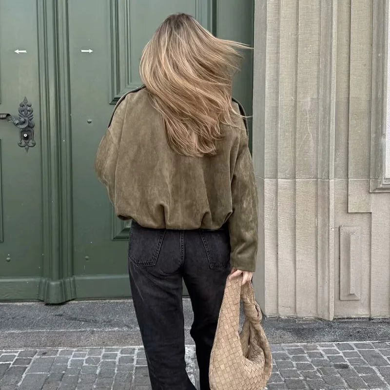 Turn-down Collar Jacket