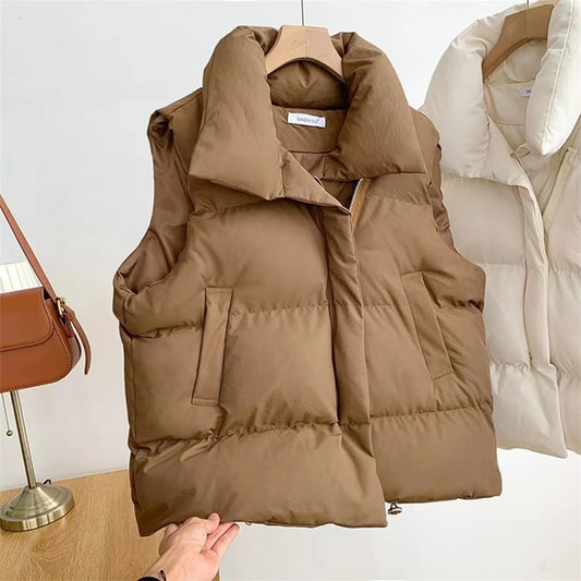 Stand Collar Vest