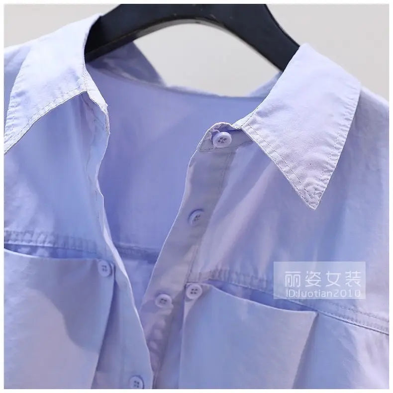 Pleated Cotton Shirt