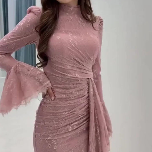 Lace Embroidery Gown