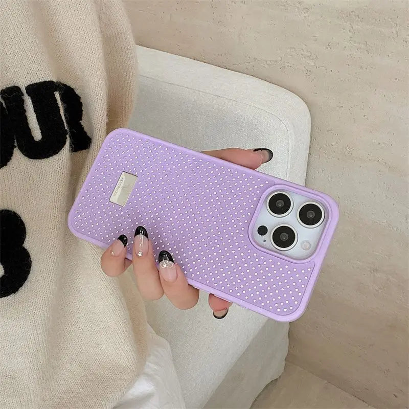 Luxurious Diamond Small Fragrance Phone Case For iPhone 16Pro Max 15Pro 14 13 12 11Pro Max Flash Diamond Premium Protective Case
