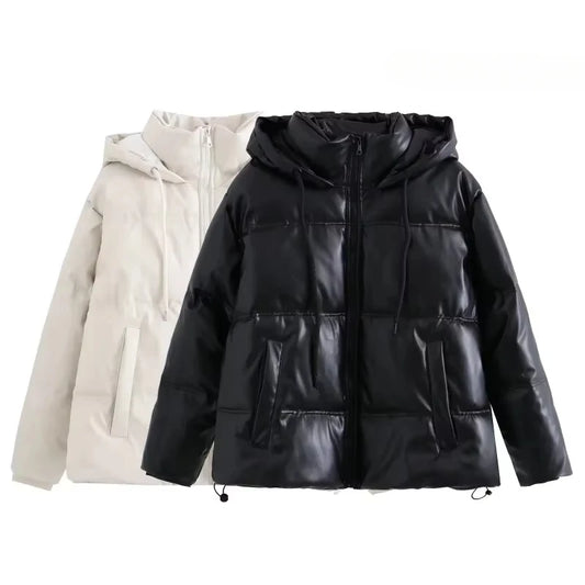 Cold Leather Parka