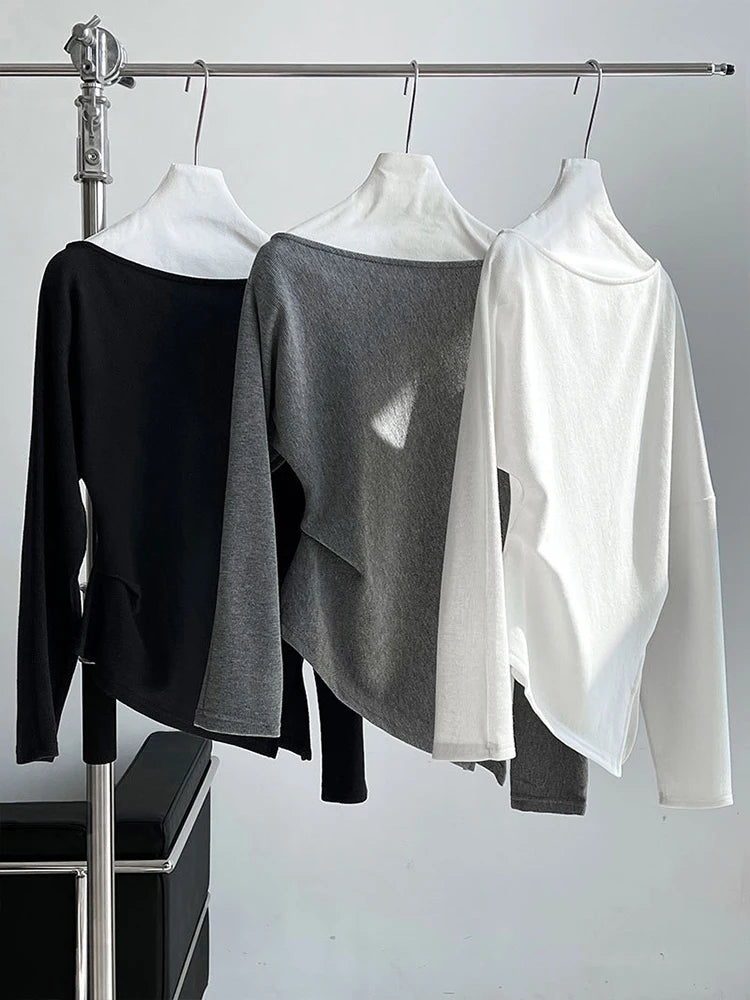 Irregular Pleated Sweatshirt