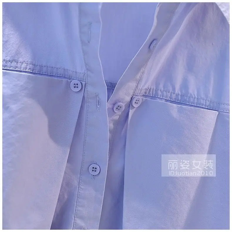 Pleated Cotton Shirt