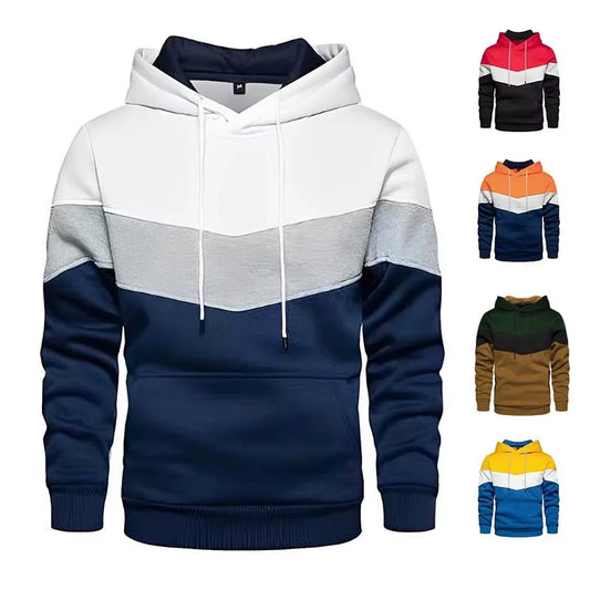 Patchwork Fleece Hoodie
