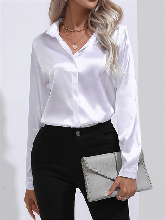 Satin Office Shirt