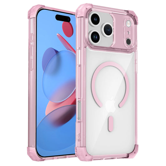 New Armor Shockproof Magnetic Wireless Charging Transparent Case For iPhone 17 16 14 13 12 15 Pro Max Plus 17Air Magsafe Cover