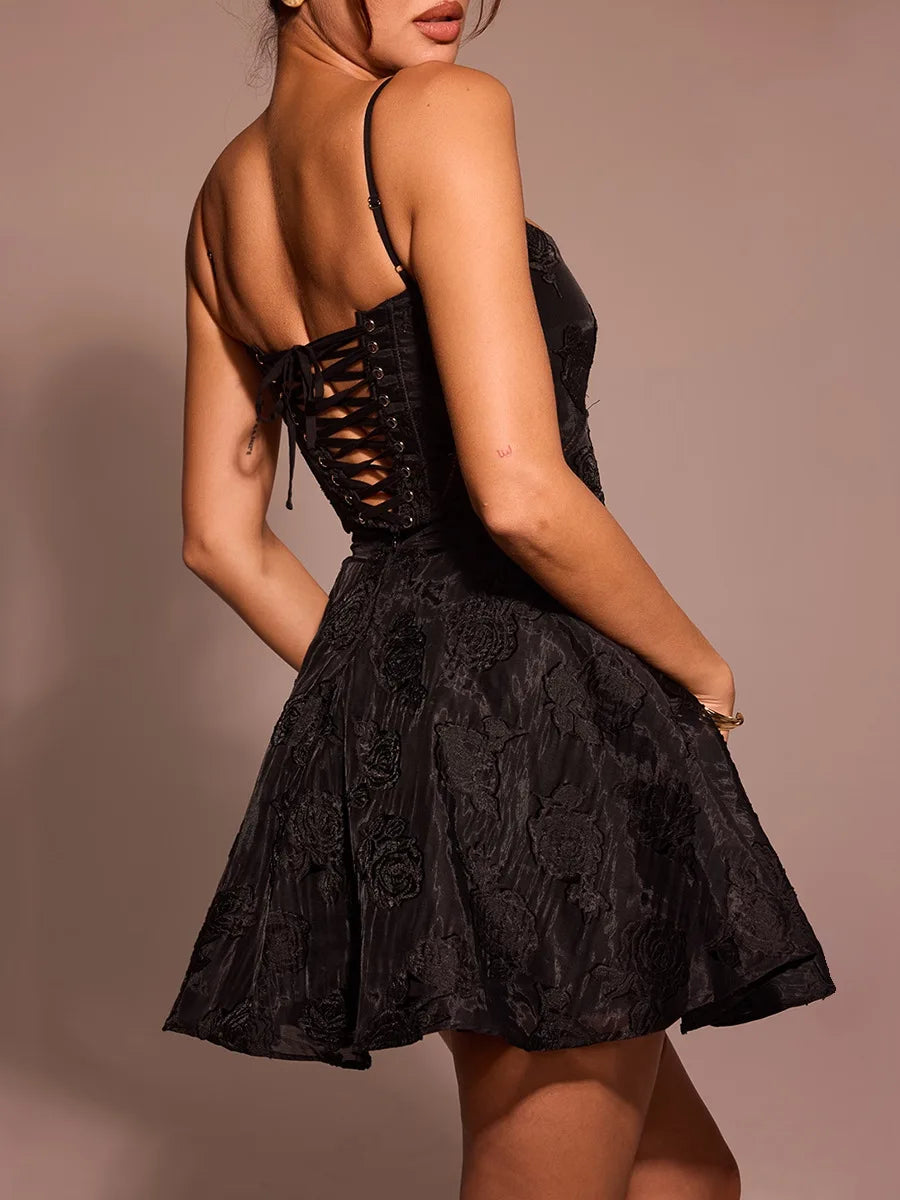 Lace Up Dress