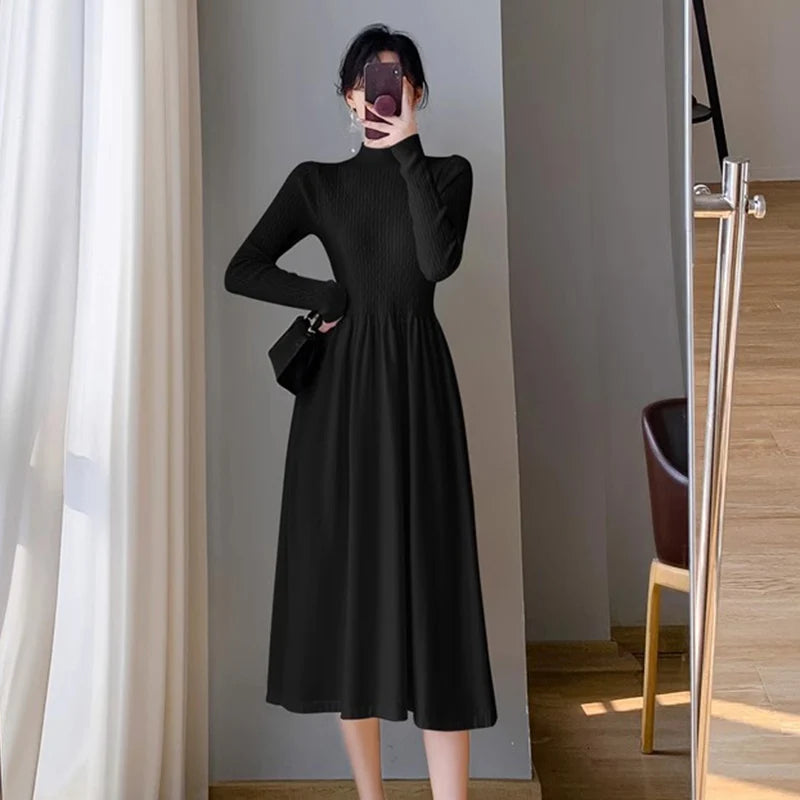 Elegant Knitted Sweater Dresses