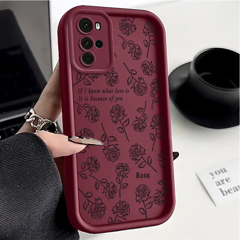 G22 Simple Rose Sky Eye Ladder Phone Case For Motorola Moto G22 Cover