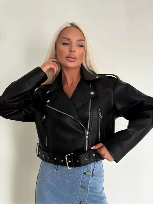 Oversized Leather Jacket