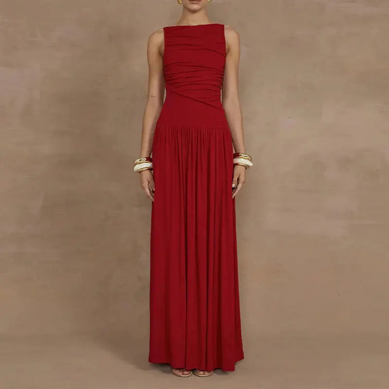 Elegant Sleeveless Maxi Dress