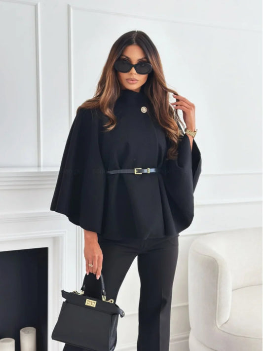 Batwing Sleeve Coat