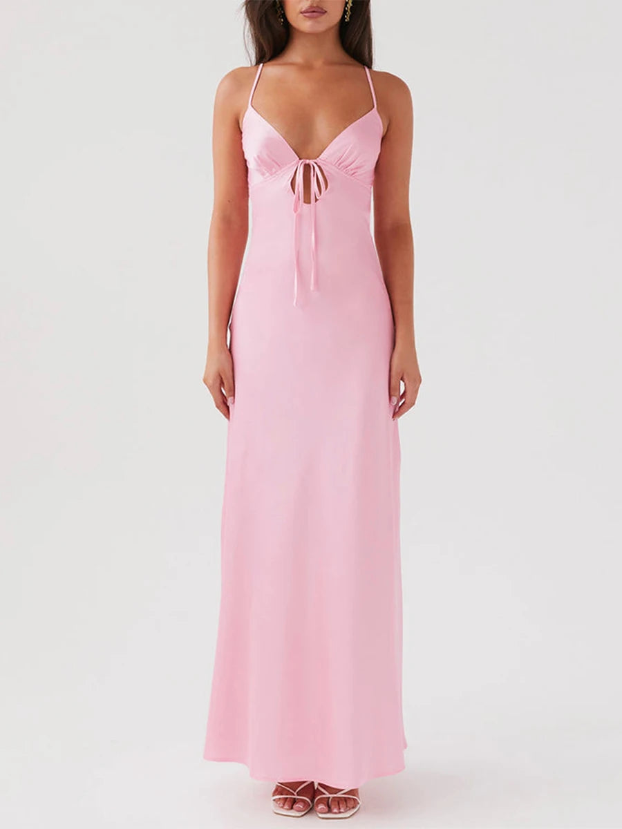 Satin Long Dress