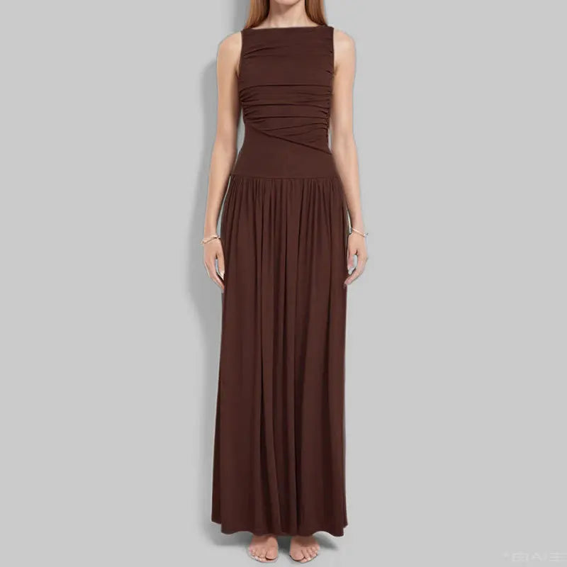 Elegant Sleeveless Maxi Dress