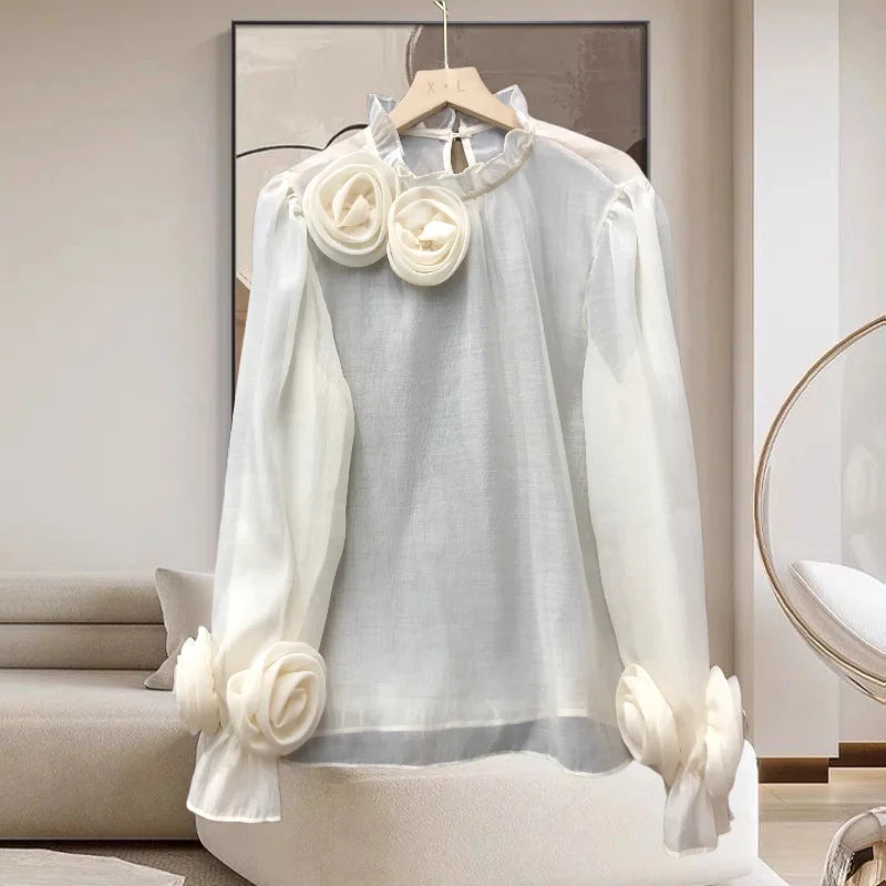 French Flower Blouse