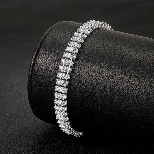 925 Sterling Silver fine Crystal Bracelet