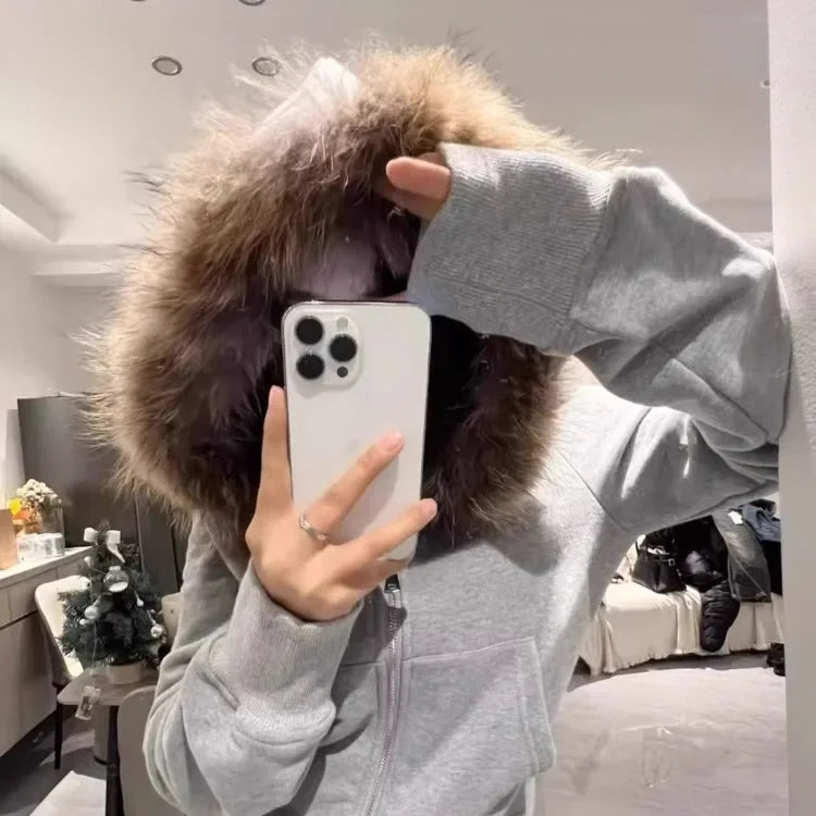 Fur Collar Hoodie