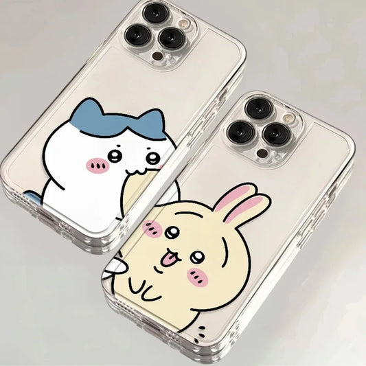 Funny Cartoon Lover Phone Case for iPhone 15 14 13 12 11 Pro Max X Xs Max XR 8 7 Plus Soft Clear Cover Fundas Coque