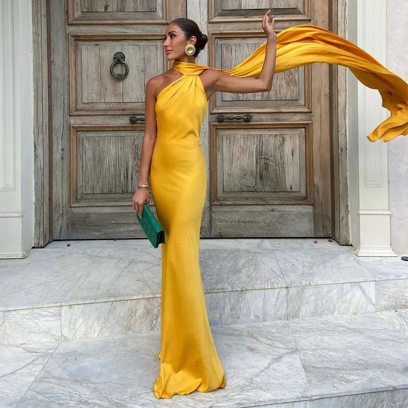 Ribbon Halter Dress