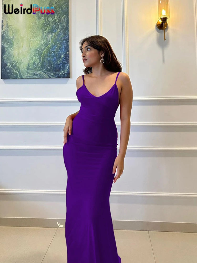 V-Neck Mermaid Dress
