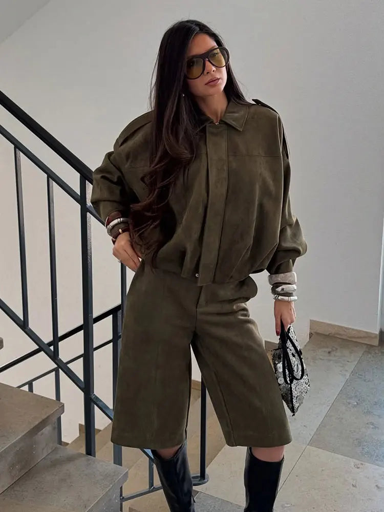 Suede Bomber Jacket