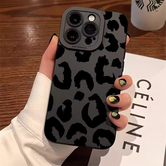 Leopard Design Camera Protective Phone Case for iPhone 16 Cases iPhone 17 Air 15 14 13 12 Pro Max 16E Cover