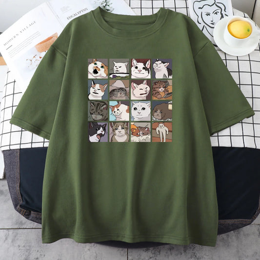 Meme Cats Puzzle T-Shirts