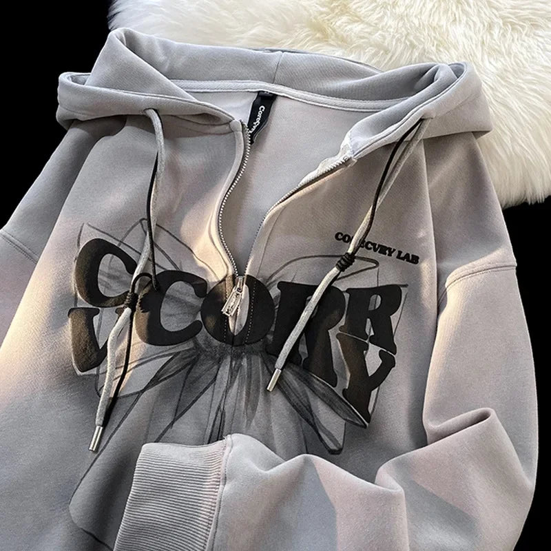 Oversize Printed Hoodie