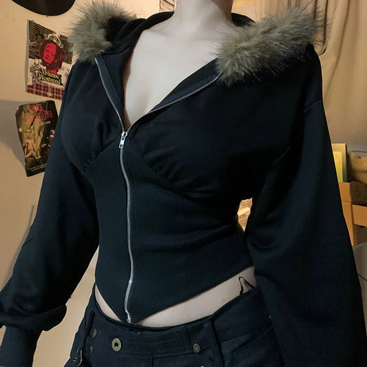 Goth Faux Hoodie