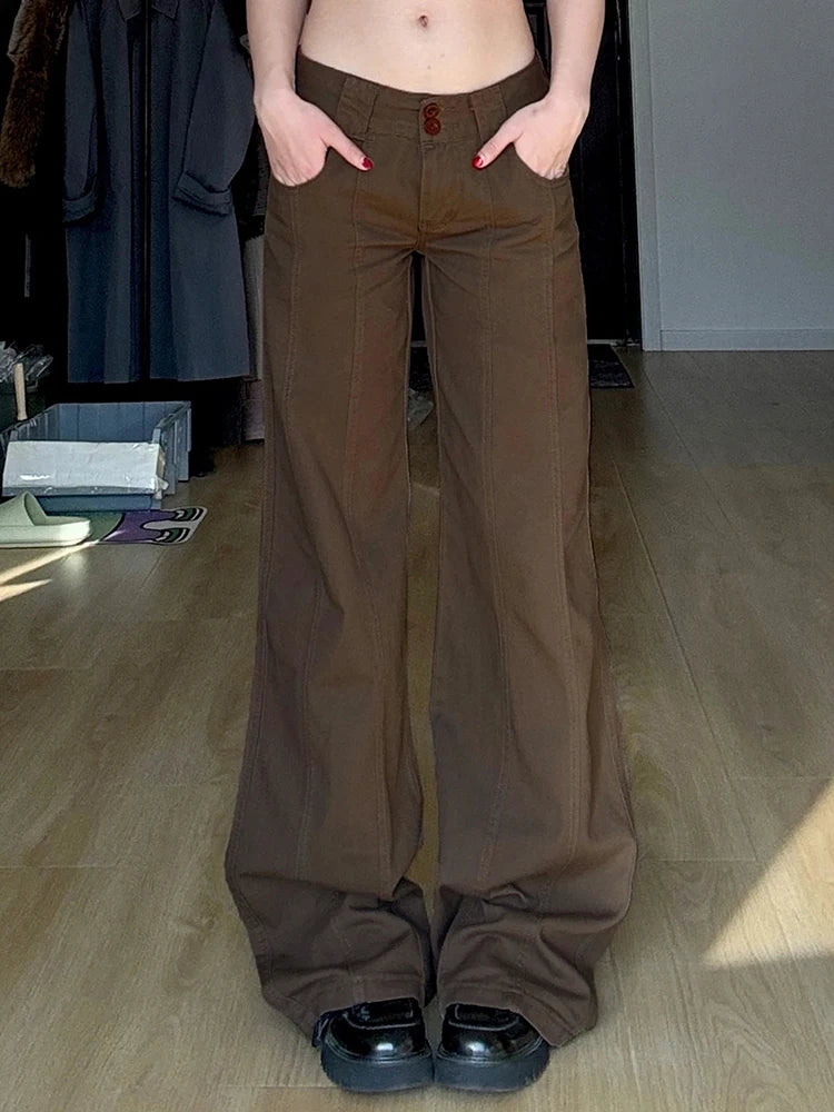 Brown Wide Jeans