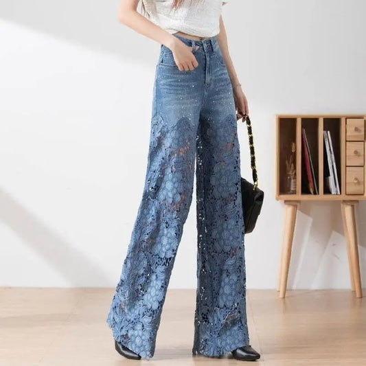 High-waisted Wide-leg Jeans
