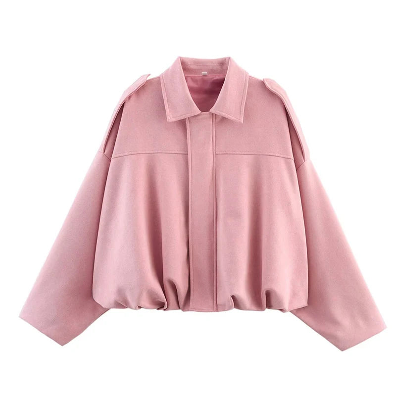 Turn-down Collar Jacket