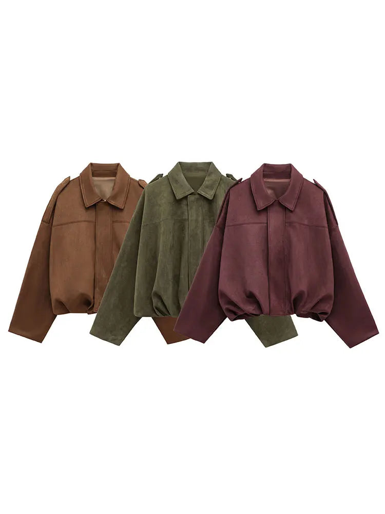 Suede Bomber Jacket
