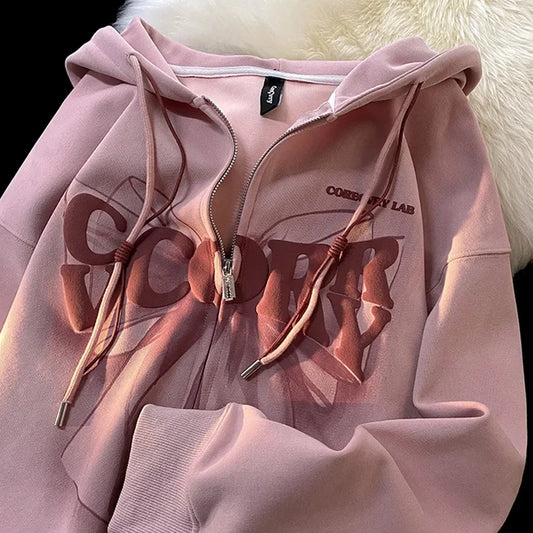 Oversize Printed Hoodie