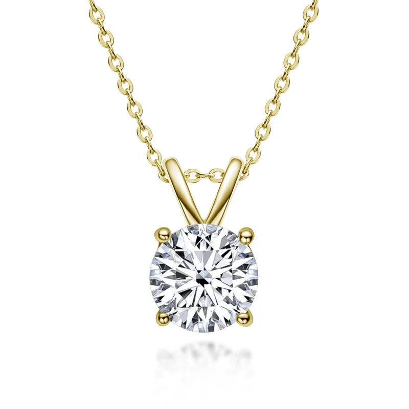 1 2 3 5 Carat Moissanite Necklace
